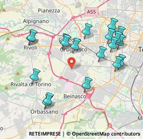 Mappa Strada del Portone, 10098 Grugliasco TO, Italia (4.36947)