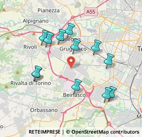 Mappa Strada del Portone, 10098 Grugliasco TO, Italia (3.71667)