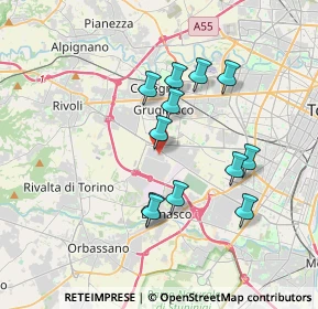 Mappa Strada del Portone, 10098 Grugliasco TO, Italia (3.23333)
