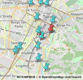 Mappa Via Nizza, 10128 Torino TO, Italia (1.96)