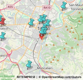 Mappa Via Vincenzo Monti, 10125 Torino TO, Italia (4.905)