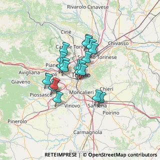 Mappa Via Vincenzo Monti, 10125 Torino TO, Italia (9.6705)