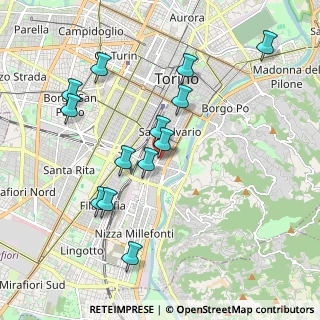 Mappa Via Vincenzo Monti, 10125 Torino TO, Italia (1.96231)