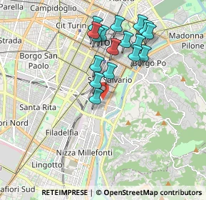 Mappa Via Vincenzo Monti, 10125 Torino TO, Italia (1.77118)