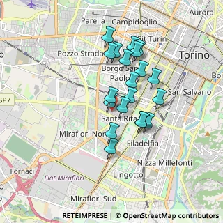 Mappa Via Lesegno, 10136 Torino TO, Italia (1.442)