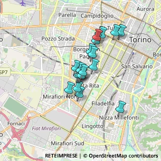 Mappa Via Lesegno, 10136 Torino TO, Italia (1.23)
