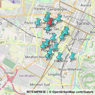 Mappa Via Lesegno, 10136 Torino TO, Italia (1.50722)
