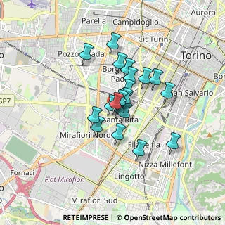 Mappa Via Lesegno, 10136 Torino TO, Italia (1.2035)