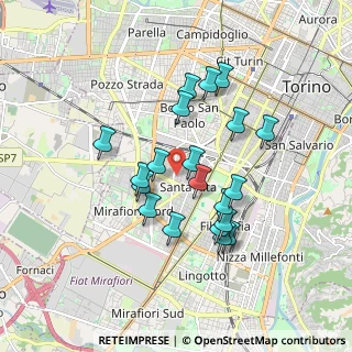 Mappa Via Lesegno, 10136 Torino TO, Italia (1.5685)