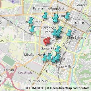Mappa Via Lesegno, 10136 Torino TO, Italia (1.7455)