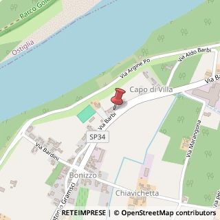 Mappa Via A. Barbi, 18, 46020 Borgofranco sul Po, Mantova (Lombardia)