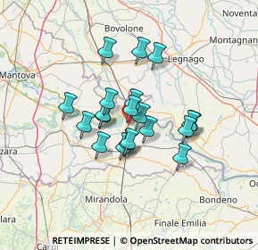 Mappa Via Achille Grandi, 46036 Revere MN, Italia (9.931)