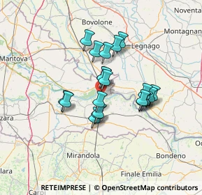 Mappa Via Achille Grandi, 46036 Revere MN, Italia (10.516)