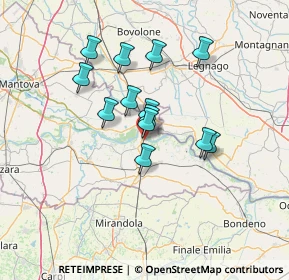 Mappa Via Achille Grandi, 46036 Revere MN, Italia (10.75231)