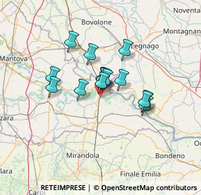 Mappa Via Achille Grandi, 46036 Revere MN, Italia (9.166)