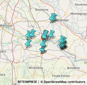 Mappa Via Achille Grandi, 46036 Revere MN, Italia (10.127)