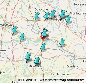 Mappa Via Achille Grandi, 46036 Revere MN, Italia (15.5385)