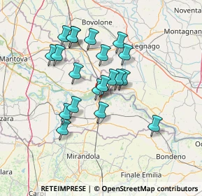 Mappa Via Achille Grandi, 46036 Revere MN, Italia (12.0345)