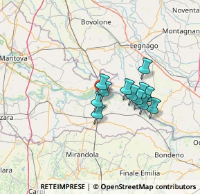 Mappa Via Achille Grandi, 46036 Revere MN, Italia (9.65667)