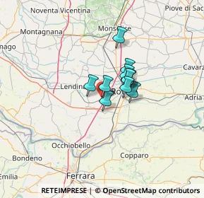 Mappa Via Dossei, 45023 Costa di Rovigo RO, Italia (7.05)