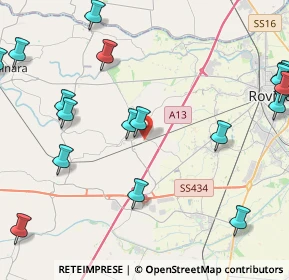 Mappa Via Dossei, 45023 Costa di Rovigo RO, Italia (6.0925)