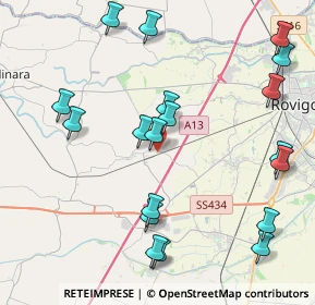 Mappa Via Dossei, 45023 Costa di Rovigo RO, Italia (4.79105)