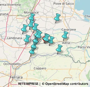 Mappa Via Roma, 45010 Ceregnano RO, Italia (10.075)