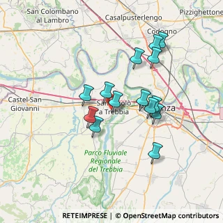 Mappa Via Salvatore Quasimodo, 29010 San Nicolò PC, Italia (6.26357)