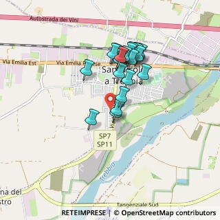 Mappa Via Salvatore Quasimodo, 29010 San Nicolò PC, Italia (0.74)