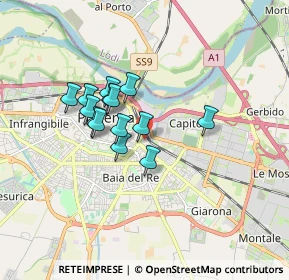 Mappa Via dei Pisoni, 29122 Piacenza PC, Italia (1.28571)