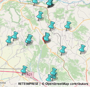 Mappa Via Asti, 14026 Cerreto d'Asti AT, Italia (9.736)