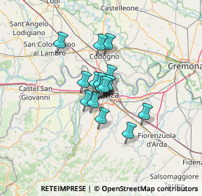 Mappa Via Emilio Perinetti, 29122 Piacenza PC, Italia (7.29438)