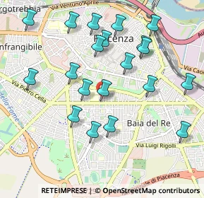 Mappa Via Emilio Perinetti, 29122 Piacenza PC, Italia (1.0425)