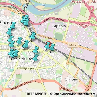 Mappa Via Cremona, 29100 Piacenza PC, Italia (1.2735)