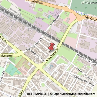 Mappa Via Cremona, 32, 29100 Piacenza, Piacenza (Emilia Romagna)