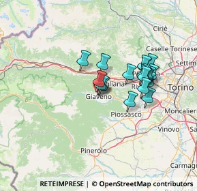 Mappa Via XX Settembre, 10094 Giaveno TO, Italia (11.16211)