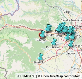 Mappa Via XX Settembre, 10094 Giaveno TO, Italia (14.7565)