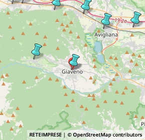 Mappa Via XX Settembre, 10094 Giaveno TO, Italia (7.03667)