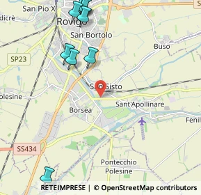 Mappa Via S. Sisto, 45100 Rovigo RO, Italia (2.86545)
