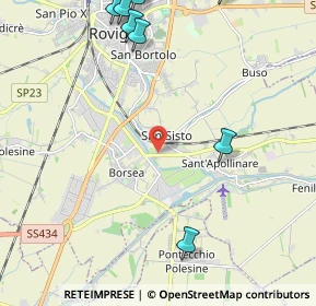 Mappa Via S. Sisto, 45100 Rovigo RO, Italia (3.23091)