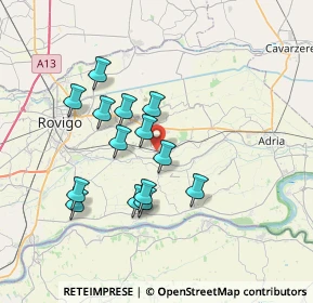 Mappa Viale Eridania, 45010 Ceregnano RO, Italia (6.28286)
