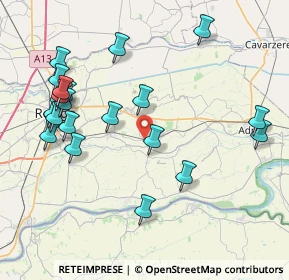 Mappa Viale Eridania, 45010 Ceregnano RO, Italia (8.9775)