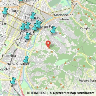 Mappa Strada Antica di Revigliasco, 10133 Torino TO, Italia (2.96923)