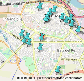 Mappa Via Camillo Piatti, 29122 Piacenza PC, Italia (1.1085)