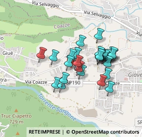 Mappa Via Sestriere, 10094 Giaveno TO, Italia (0.36897)