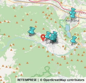 Mappa Via Sestriere, 10094 Giaveno TO, Italia (2.92)