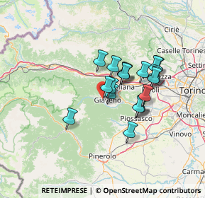 Mappa Via Sestriere, 10094 Giaveno TO, Italia (10.448)