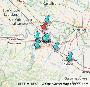 Mappa Piazzale Erfurt, 29122 Piacenza PC, Italia (8.09083)