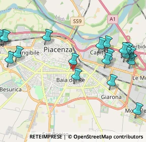 Mappa Piazzale Erfurt, 29122 Piacenza PC, Italia (2.6235)