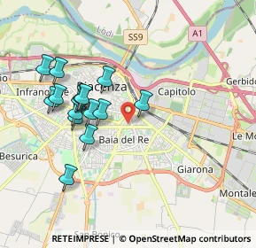 Mappa Piazzale Erfurt, 29122 Piacenza PC, Italia (1.77867)